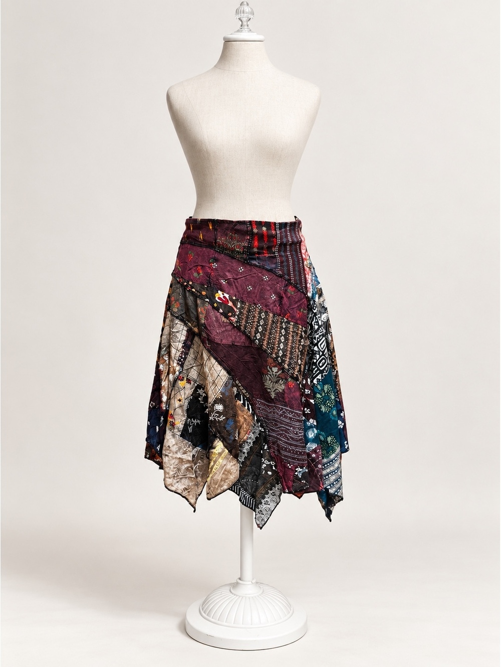 NEW Jaded Gypsy Patchwork Skirt with Pockets – S/M